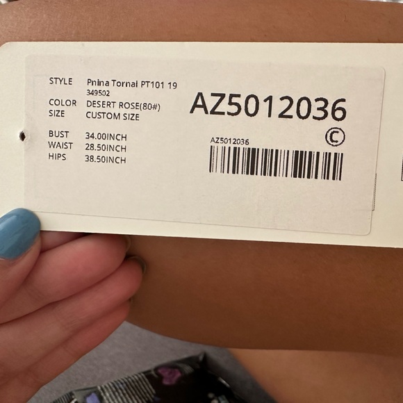 Azazie Mauve Desert Rose Bridesmaid Gown Dress - Picture 3 of 7